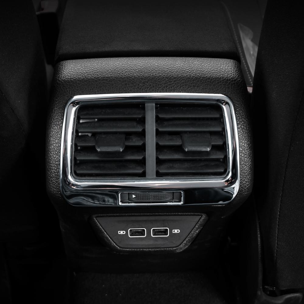 Накладка на задний воздуховод для Volkswagen VW Golf 7 7.5 MK7 MK7.5 2013-2019, накладки на панель вентиляционного отверстия заднего кондиционера