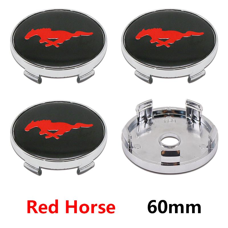 For Ford Mondeo Focus 2 3 4 Mustang Fiesta ecosport Kuga 4Pc 56mm 60mm Car Styling Wheel Center Cap Hub Covers Badge Accessories