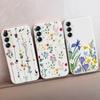 Мягкий силиконовый чехол с цветочным узором для Xiaomi Redmi Note 13 Poco C65 Samsung M35 A55 S24 iPhone Huawei Honor Realme Camera Защитный противоударный чехол