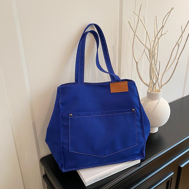 Повседневная модная холщовая сумка через плечо женская большой вместимости 2025 новая ранняя восьмерка рабочая универсальная сумка-тоут