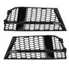 Front Bumper Fog Light Grille 8V3807681AE Fog Lamp Grill Trim for A3 8V S‑Line 2016‑2020 Gloss Black