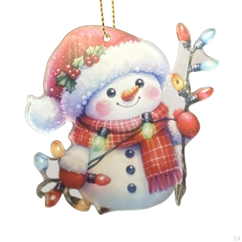 Рождественский Санта-Клаус подвесной орнамент акриловый кулон общежитие домашний декор Рождество для автомобиля подарок