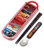 Skater Lunch Box Chopsticks and Spoon Sliding Made In Disney Cars CCA1AG Children's Set, Design, Antibacterial, Japan, 22, Boys,