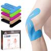 KTQUICK Kinesio Knee Elastic Knee Sports for and Injury Prevention [12 Sheets] Pre-Cut Tape, Support, Support, Tape, Marathons, Running, Sprains,