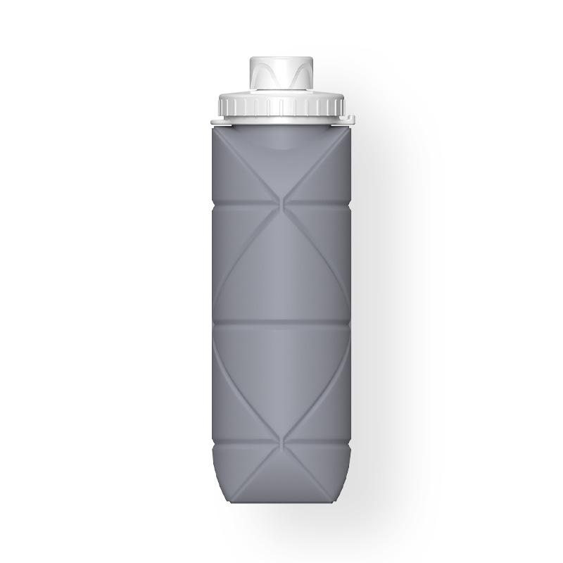 Athletic Kettle Food-grade Straw Silicone Folding Cup Lightweight Telescopic Cup Thickened Net Weight 140G 600ML