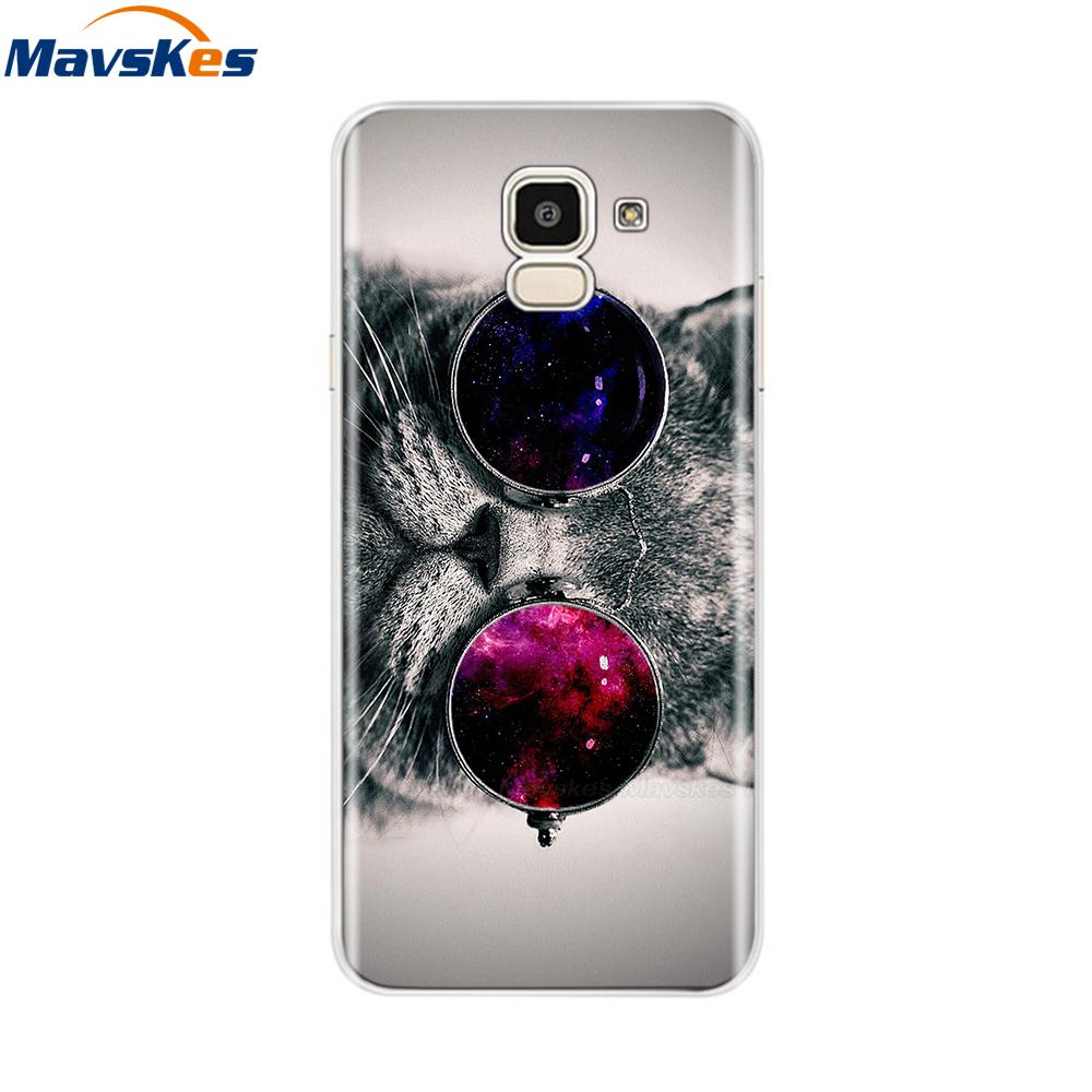 Чехол для Samsung Galaxy J6 2018 Мягкая задняя крышка из ТПУ-силикона sДля Coque Fundas Samsung J6 2018 J6 Plus 2018 Мягкие чехлы для телефона