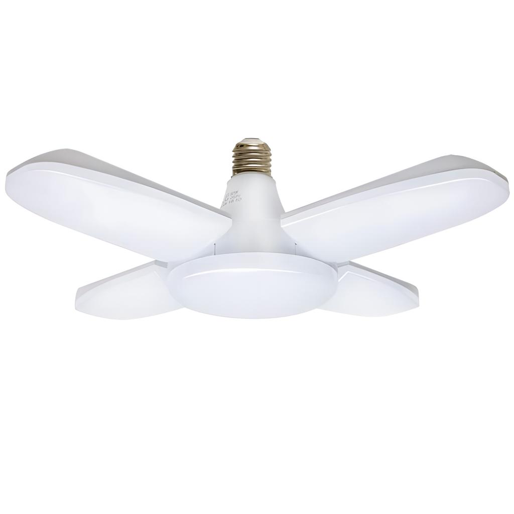 Лампа светодиодная HOMZY E27 с лопастями вентилятора и таймером 220В110В 28Вт 200Вт Складная светодиодная промышленная лампа для дома, потолочного освещения, гаражного освещения