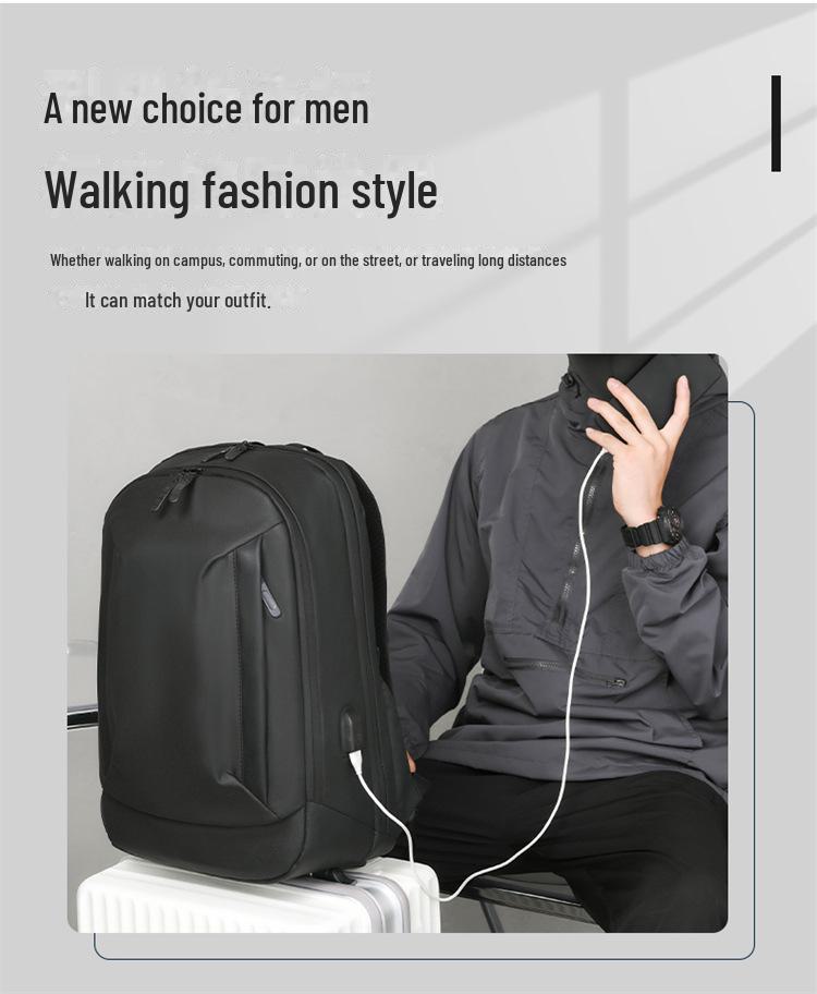 Мужской модный повседневный рюкзак: Большая вместимость, идеально подходит для работы, путешествий и учебы (2022)