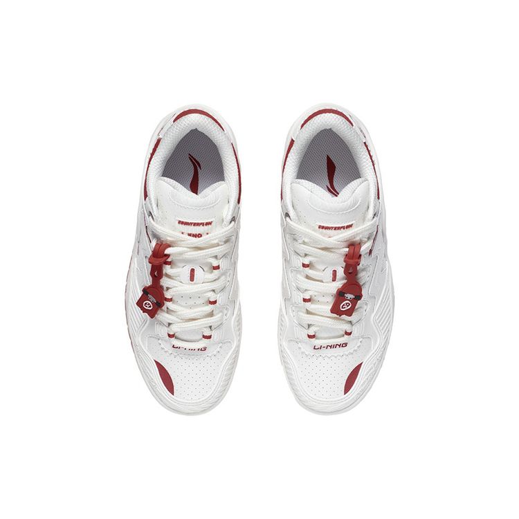 Li Ning CF The One Soft Rebound Толстая подошва Похудение Хлебные туфли Амортизация Нескользящие Износостойкие Низкие Повседневные Туфли Женские Кроссовки AGCT386-1