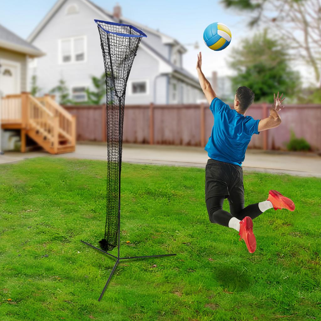 Система тренировочной сетки для волейбола, регулируемая высота 225-330 см, каркас для тренировочной сетки с регулировкой угла, портативное волейбольное оборудование