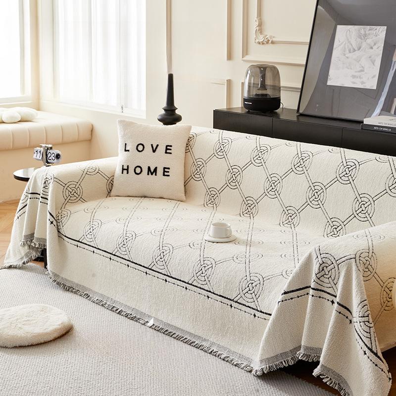Осенне-зимний плюшевый диван-полотенце, чехол для дивана в скандинавском стиле, утолщенный чехол для дивана, универсальный чехол, нескользящая пылезащитная подушка