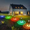 Garden Outdoor Solar LED Lights RGB Multi-Color Lighting Solar Path Lawn Light Christmas Garden Decorative Landscape Shine Lamps
