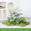 Luxury Faux Green Plant and Flower Decor - Indoor Moss and Grass Clusters for Elegant Landscaping.