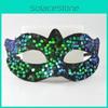 Pvc Sequin Mini Mask With Handcraft Elements For Festive And Gift Use