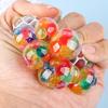 2Pcs Rainbow Stress Ball with Mesh Anxiety Relief TPR Colorful Beads
