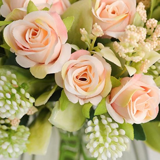 Модный имитационный цветочный букет, реалистичный с декоративным стеблем