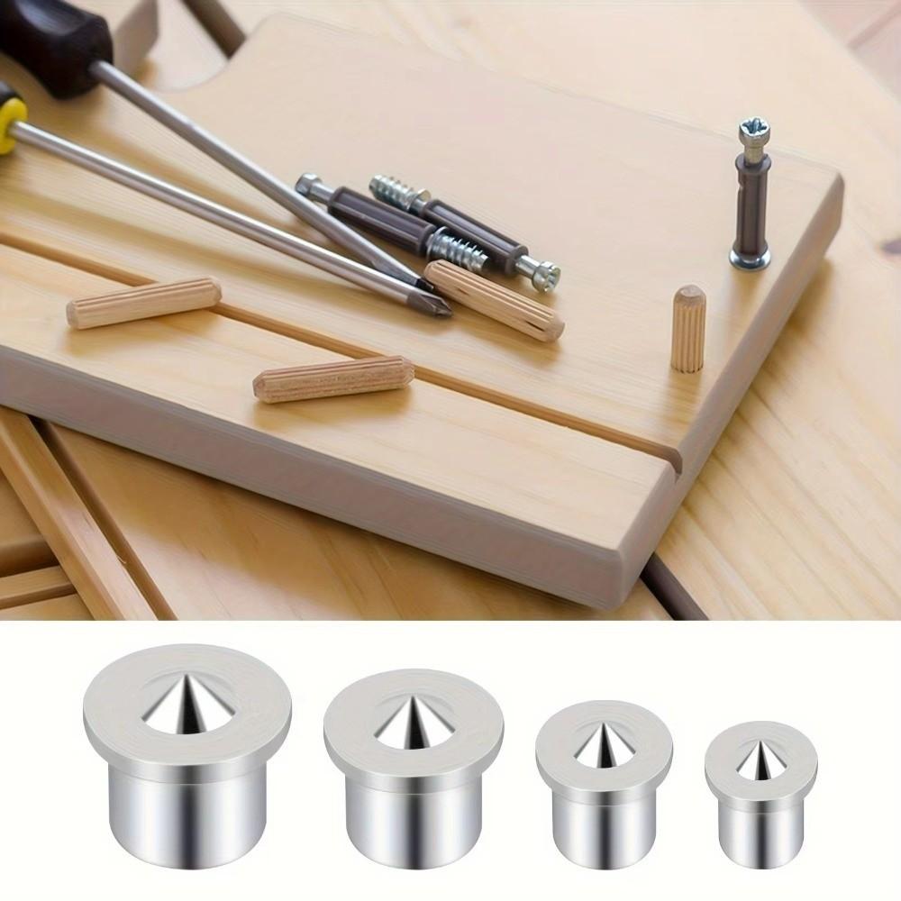 Round Pin Tenon Center Set Conical Design Center Point Pin Set Dowel Locator Set Woodworking Use