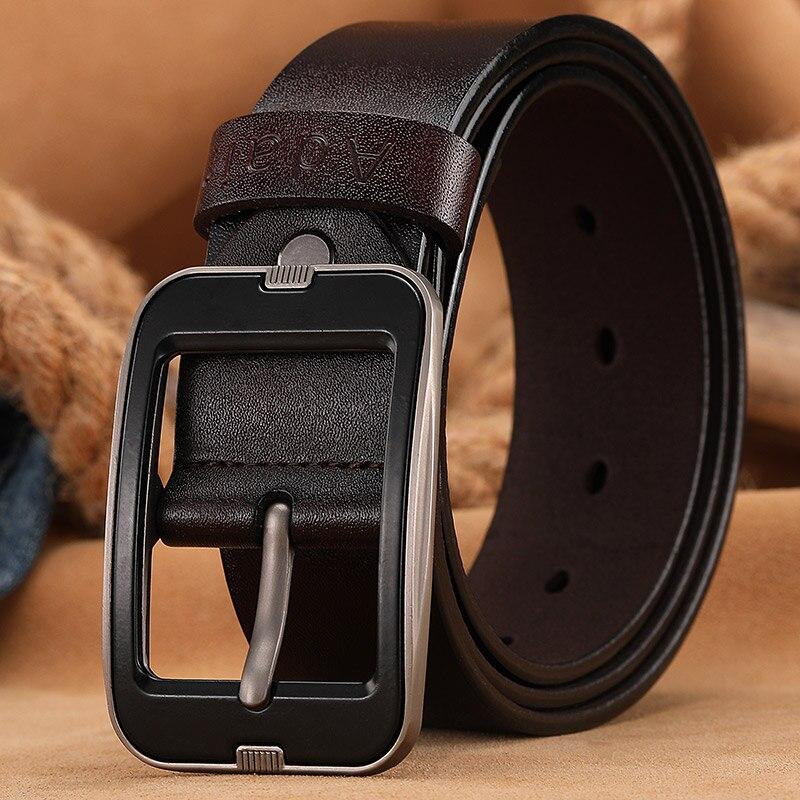 Модный мужской ремень для мужчин, дизайнерские ремни, мужские винтажные высококачественные роскошные брендовые широкие ремни из натуральной кожи, AHQ2106