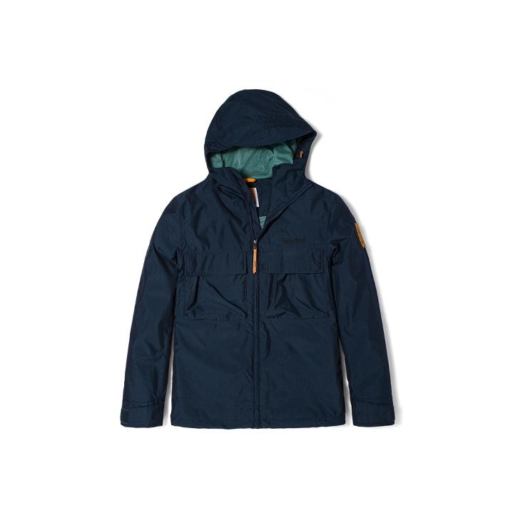 Timberland Повседневная однотонная куртка с капюшоном Мужские куртки Deep-Sapphire-Blue A61F1-433