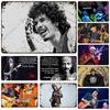 Santana Винтажный Постер Музыка Металлическая Жестяная Табличка Рок-Группа Металлическая Табличка Декоративная Табличка Бар Паб Гараж Металлическая Пластина Ретро Металлическая Табличка