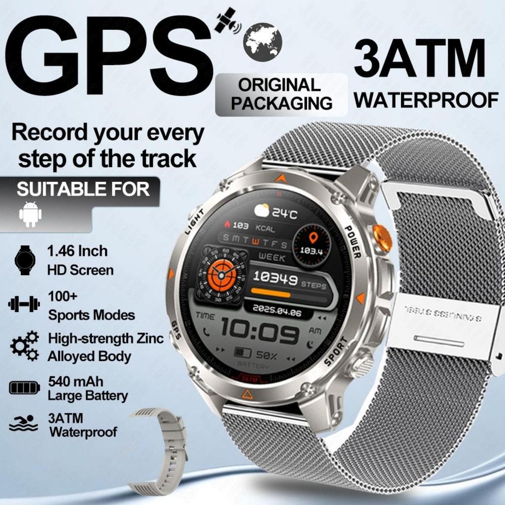 Новые умные часы с точным GPS-позиционированием, водонепроницаемые IP68, с компасом, альтиметром, светодиодной подсветкой, более 100 видов спорта, управление здоровьем