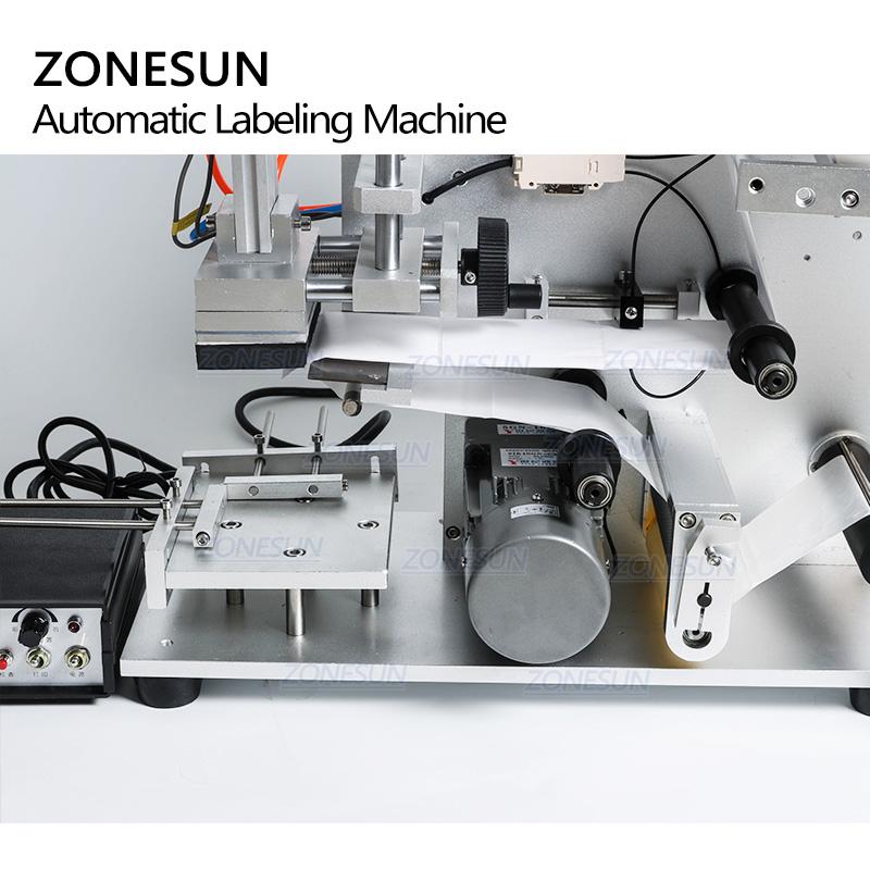 ZONESUN ZS-LT60D Semi Automatic Pneumatic Flat Labeling Machine With Date Coder