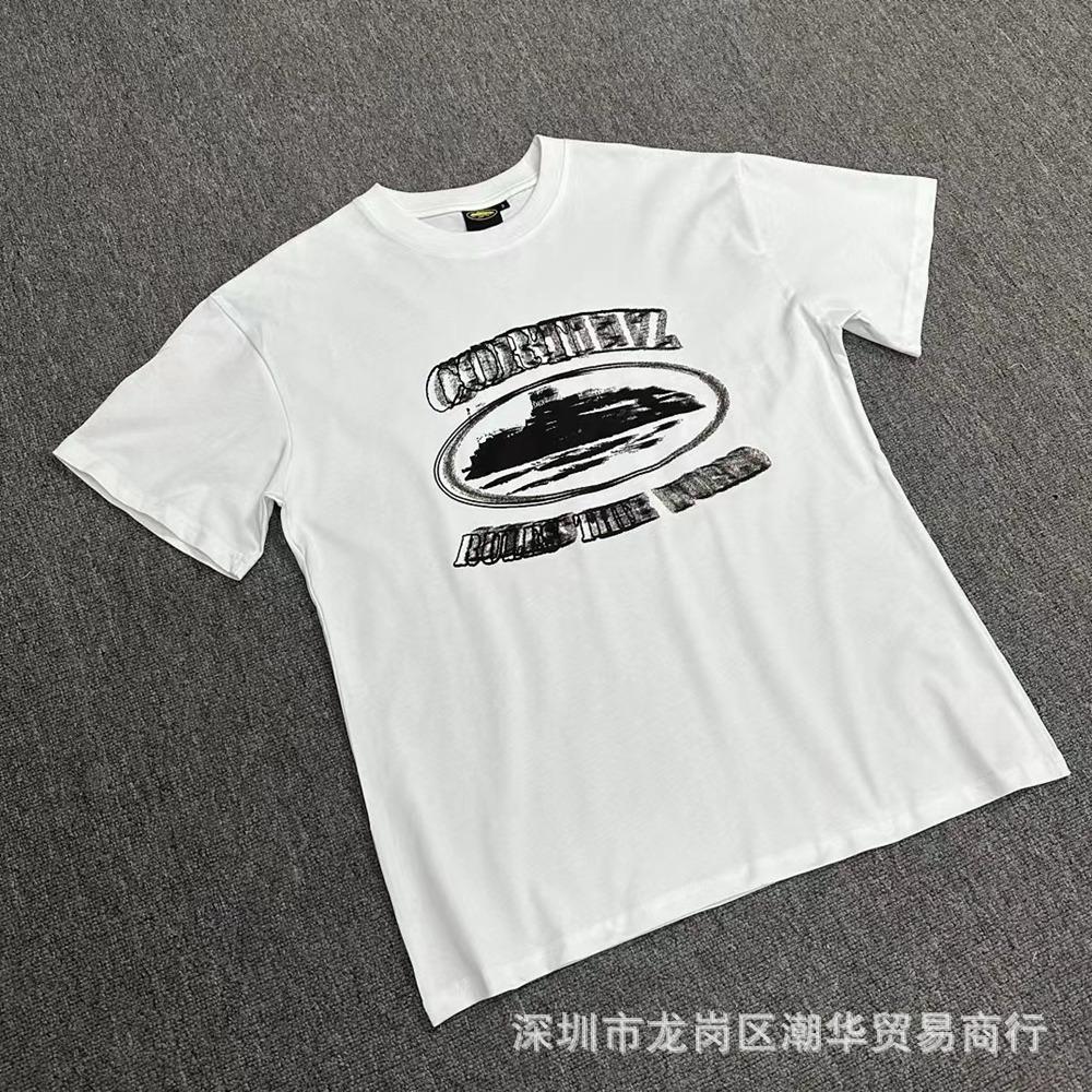 Cross-border Corteiz tide brand Alcatraz summer retro printing men's and women's trend loose casual short-sleeved T-shirt
