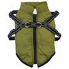 Dog Coat Olive Green L28 Fleece and Polyester