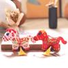 Cute Stuffed Animal Keyring Mascot Dolls Cartoon Steed Doll Zodiac Pony Figurine  Year of Horse
