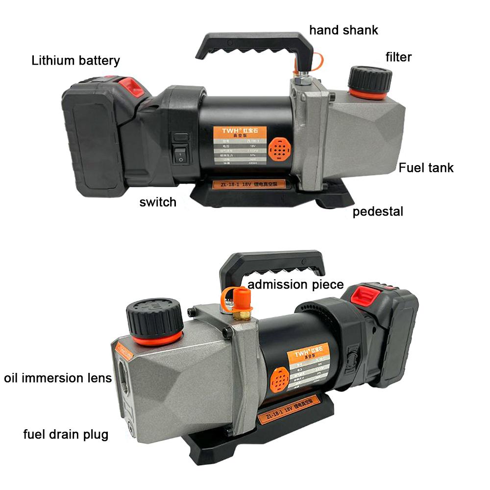 Медный бесщеточный двигатель, вакуумный насос постоянного тока, портативные автомобильные литиевые насосы, совместимые с Makita
