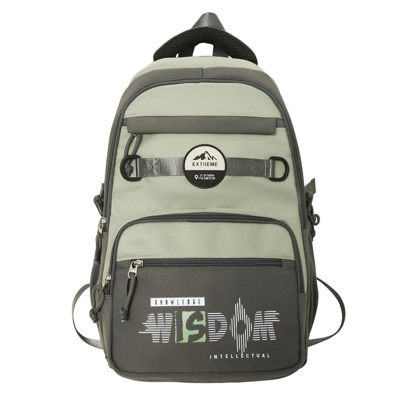 Рюкзак для школьников средней школы с цветными блоками и большой вместимостью для девочек и мальчиков