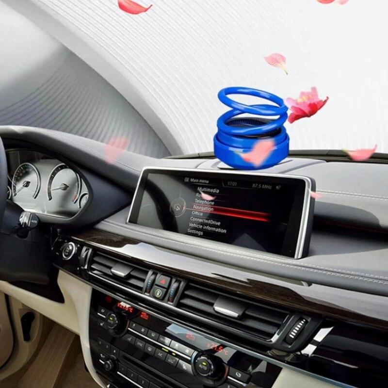 Солнечный освежитель воздуха для автомобиля, вращающийся ароматизатор, аксессуары для салона автомобиля, декор, ароматизатор, диффузор духов