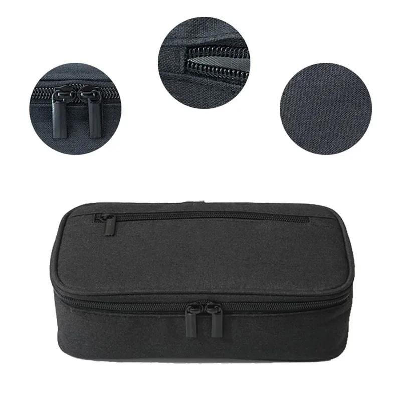 Сумка для хранения ручек, пенал, 2 слоя, большая емкость, косметические принадлежности высокого качества, простые канцелярские коробки для студентов