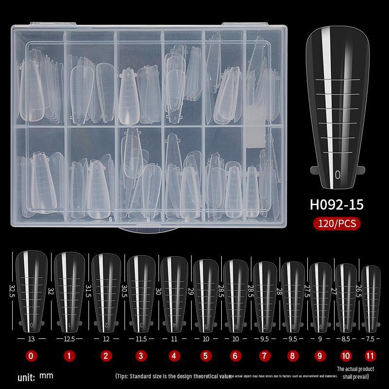 Набор для наращивания ногтей многоразового использования из 120 предметов: Клей, формы и хрустальные гвозди