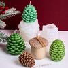 3D Форма для свечей из силикона в виде сосновой шишки DIY Рождественский Ornament Поделка Инструмент для изготовления подарков Мыло для ароматерапии Гипс Смола Формы Домашний Рождественский Декор