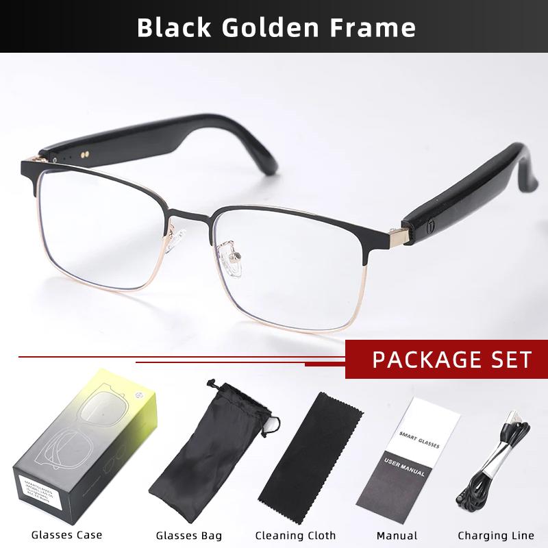 CLLOIO Беспроводные Bluetooth Смарт-очки для коррекции зрения Анти-синий луч Фотохромные очки для чтения при близорукости Прогрессивные очки GS06