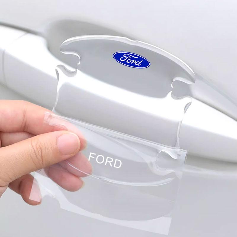 Car Door Handle Bowl Anti-Scratch Sticker Anti-Collision Strip For Ford Escape Kuga Mondeo Ecosport Fiesta Focus 2 3 MK1 MK2