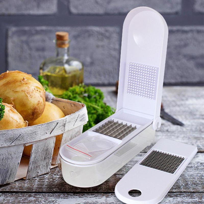 Ручная ломтерезка для огурцов из нержавеющей стали, многофункциональная овощерезка для картофеля, чеснока, моркови, имбиря и т. д.