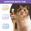 Hamster Bathtub Box for Small Animals Hamster Bath Accessories Dust Bath Pet Hamster Bathtub Digging Sand Container
