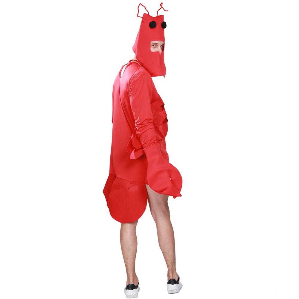 Костюм лобстера унисекс для взрослых, мужчин и женщин, нарядное платье, забавный наряд на Хэллоуин