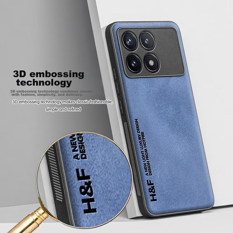 HotFire Phone Case for Xiaomi Redmi K70/K70 Pro, Upgraded Skin-Like Matte Lens Full Protection Silicone Cover - Smoke Gray