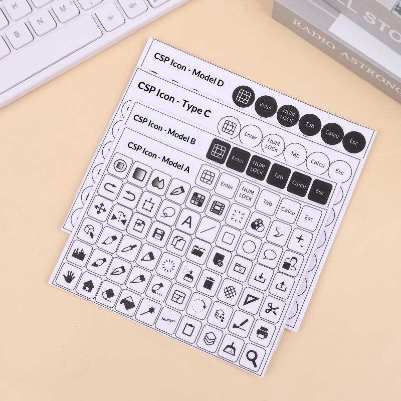 Csp Paint Значок Быстрого Доступа Наклейка на Клавиатуру Clip Studio Paint Стикер на Клавиатуру Планшета Значок Быстрого Доступа Paint Стикер на Клавиатуру