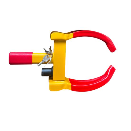 Колесный зажим Автомобильный замок безопасности Высокопрочная долговечная конструкция Универсальная простая установка Надежный противоугонный колесный замок с ключами