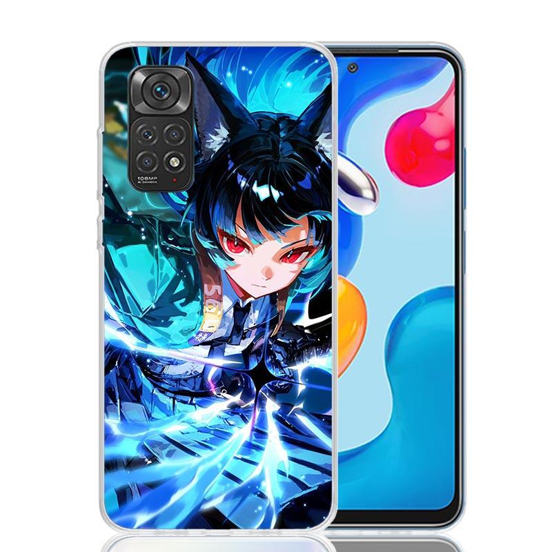 Чехол для телефона Zenless Zone Zero Hoshimi Miyabi для Xiaomi Redmi Note 15 14 13 12S 12 Pro Plus 11S 11E 11 11T 10S 10 Арт Мягкий Узор