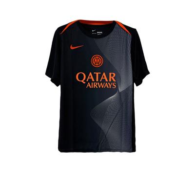 Nike Футбольная футболка Inter Milan 25-26 Academy Pro Pre-Match с коротким рукавом, черная HM3441-010