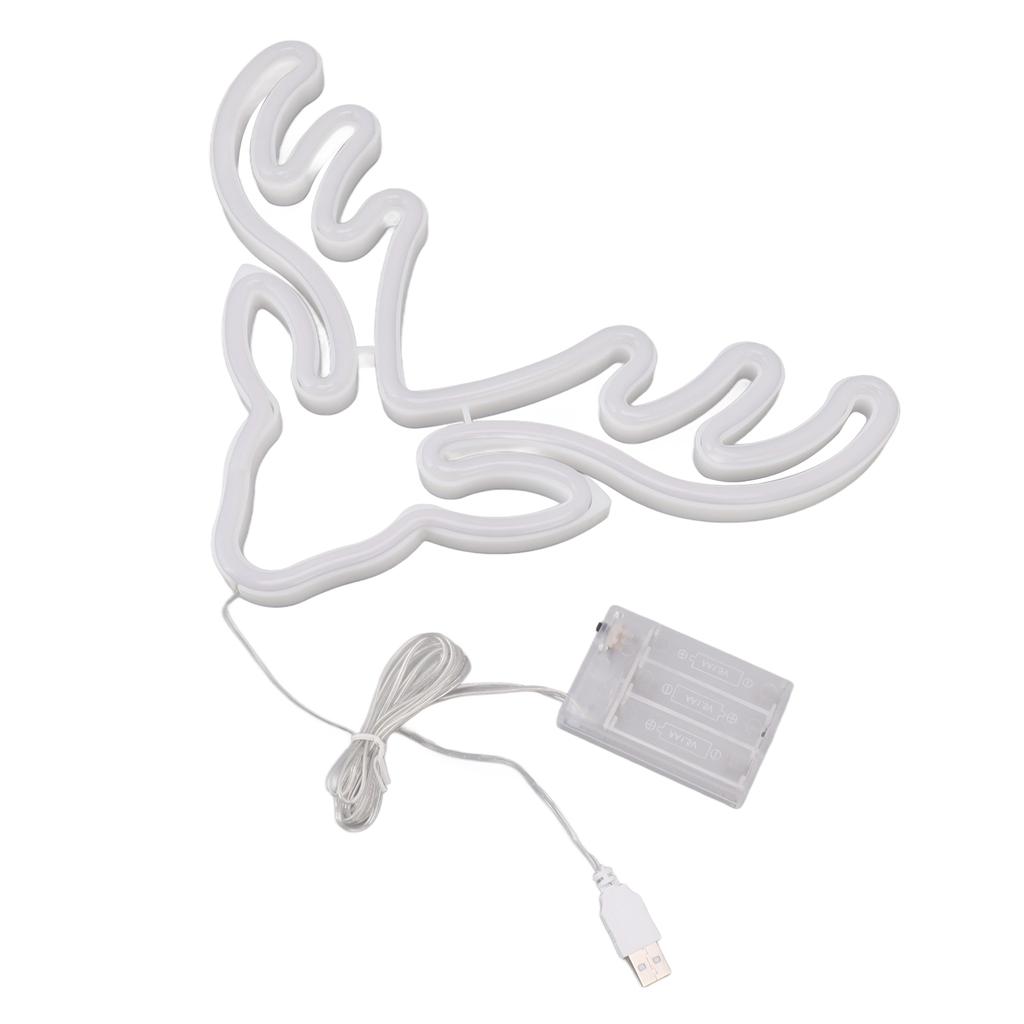 Neon Light LED Sign USB Battery Powered Christmas Holiday Bedroom Wall Decor Ornaments