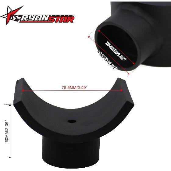 RYANSTAR RACING 3" Lifting Axle Saddle Axle Adapter Compatible With Hydraulic Jack Bottle Jack Floor Jack Made Of Stell Black