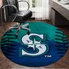 Seattle Logo Round Rug for Livingroom,Bedroom, Palyroom, Chair Rug, Area rug, Circle Carpet, Large Size Fan Christmas gift