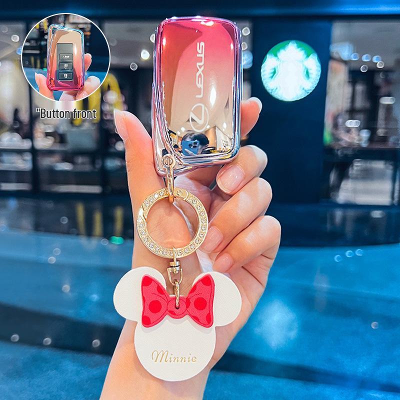 Key Case for Lexus RX300H, NX300, ES250, LX570, and ES200 Models