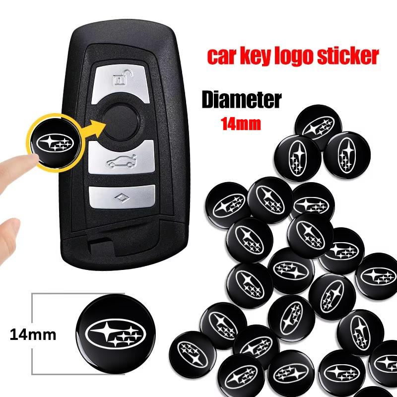 2/5/10 шт. 14 мм наклейки-эмблемы для ключей дистанционного управления автомобиля для Subaru Impreza Legacy WRX STI BRZ XV WRC Forester Crosstrek